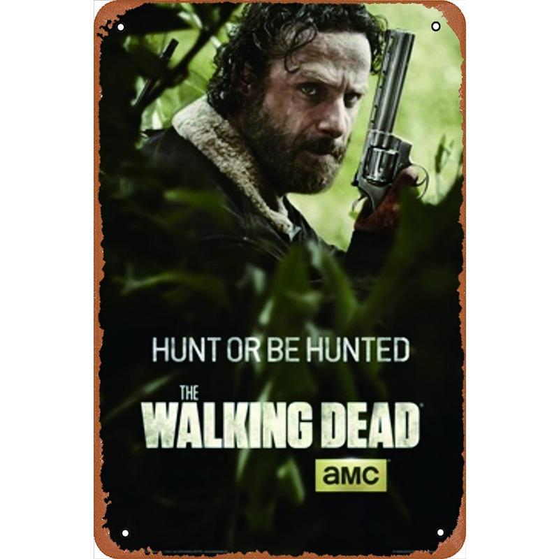 Metal Tin Poster The Walking Dead Movie Metal Sign Plaque Poster for Bar Club Wall Decor Retro Home Vintage Wall Plate Pendant