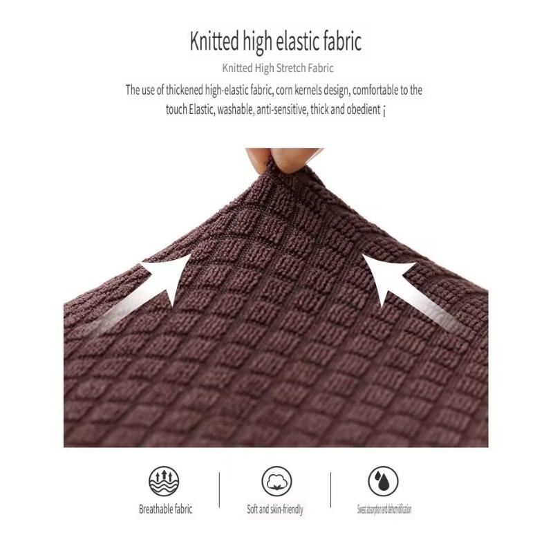 Plaid Square Seat Cover Thickened Chair Cover Small Stool Cover  Household