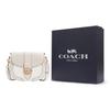 Coach Georgie 21 Monogram Print Color Block Canvas And Leather Wine God Bag Shoulder Bag Saddle Bag Crossbody Bag Small Women bags C2806-IMQQ4