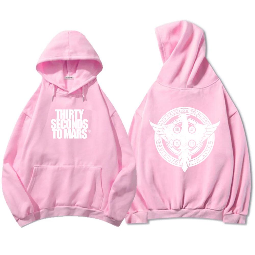 Thirty Seconds To Mars Hoodies Long Sleeve Fashion Hooded Sweatshirts Casual Rock Unisex Streetwear Mens