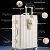 Durable Universal Wheel Leather Trolley Suitcase: Multipurpose Carry-On for Men and Women