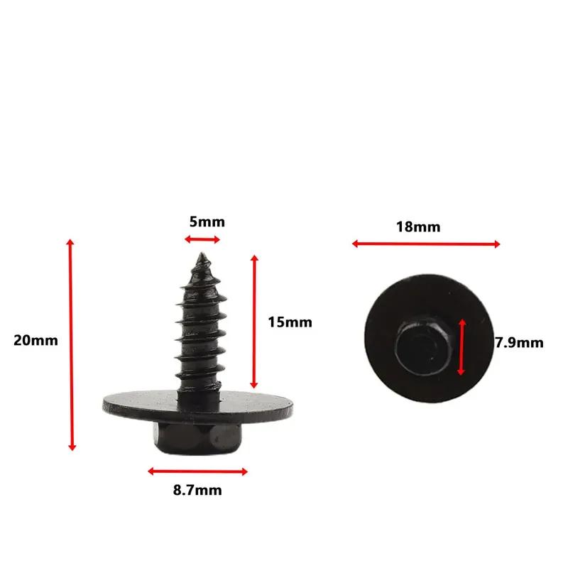 For BMW 07147129160 Push Pin Clips Auto Fastener Car Clips Screw Bolt Retainer Fender Liner Under Cover Screw 10/20/30/40/50PCS 50pcs