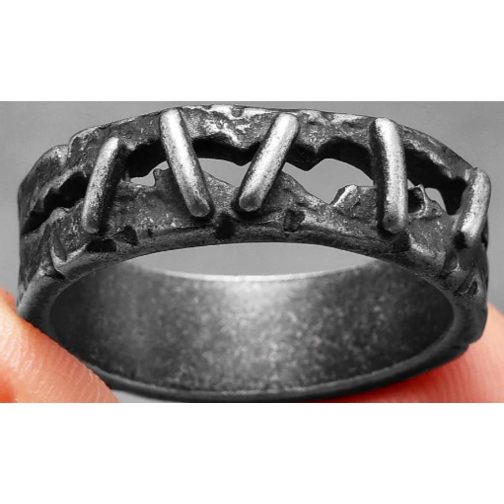 

Темное панк-кольцо со швами для мужчин, модный готический стиль, обязательный аксессуар No. 15