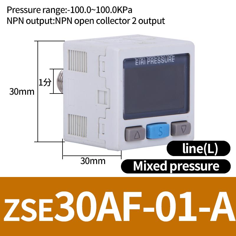 ZSE / ISE30A Pneumatic High-Precision Electronic Digital Display Pressure Switch ISE30A-01-N-L ZSE30A-01-P-L ZSE30AF-01-A