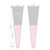 50Pcs Transparent Flower Packaging Bag Love Single Rose Sleeves Creative Bouquet Wrapper  Wedding