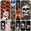 Halloween Little Ghost With Pumpkin Cover for Samsung Galaxy S25 S24 S23 Fe Ultra Plus S7 Edge A05 A06 A16 A55 A15 A35 Case