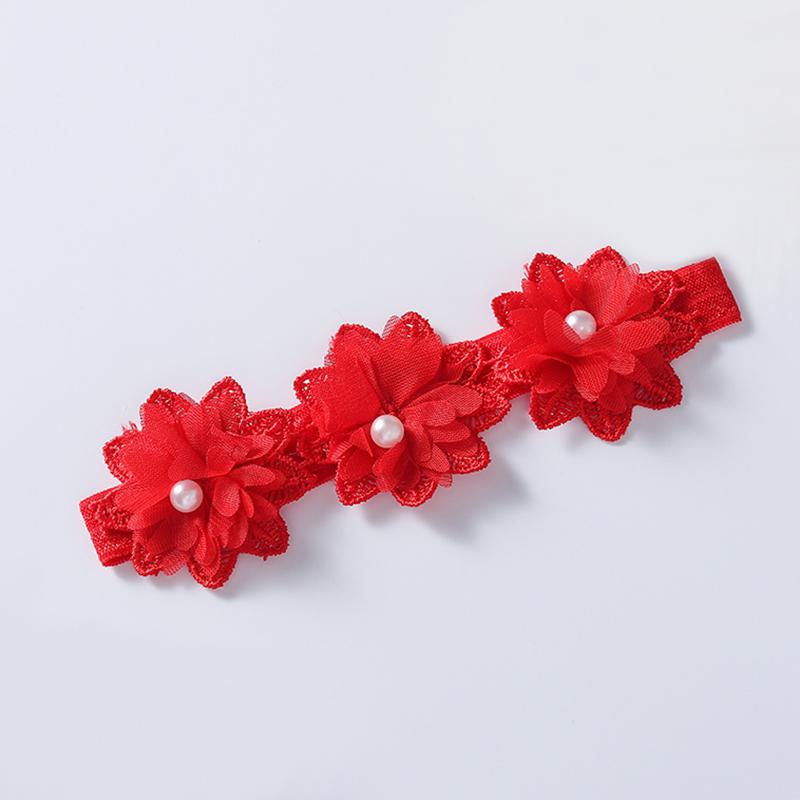 

Детская повязка для волос, веревка с цветами, украшение, простые однотонные аксессуары для волос