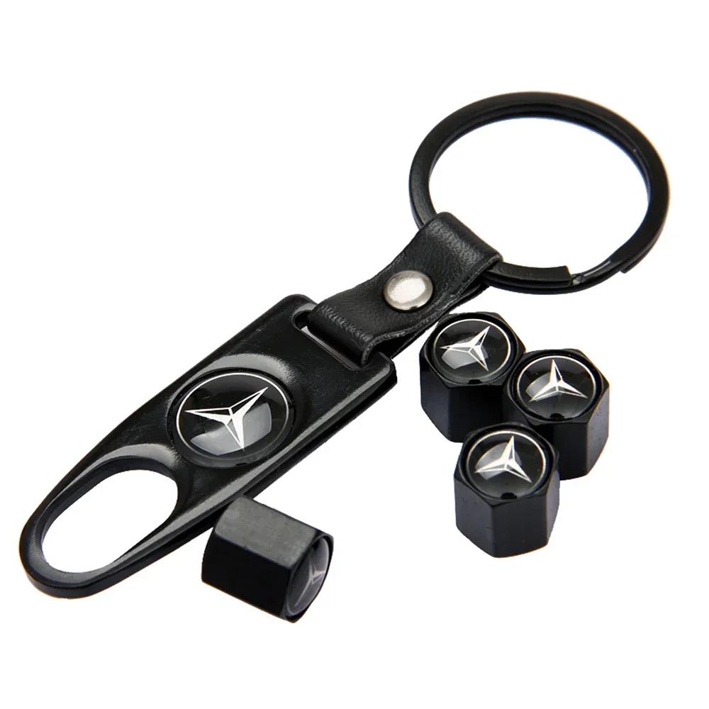 4PCS/SET Car Wheel Tire Valve Caps Tyre Rim Covers for Mercedes Benz W176 W204 W203 W205 W211 W124 W210 AMG CLA CLK GLK SL ML