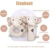 Plush Newborn Comfort Toy Cartoon Animals Infant Rattle Creative Baby Hand Shaker