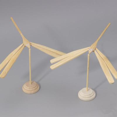 Yousheng Bamboo Dragonfly Toy Thicken Wooden Base Handmade Unfinished Copter Toys Art Decor Handicrafts Balance Wooden Bamboo Dragonfly Model Home