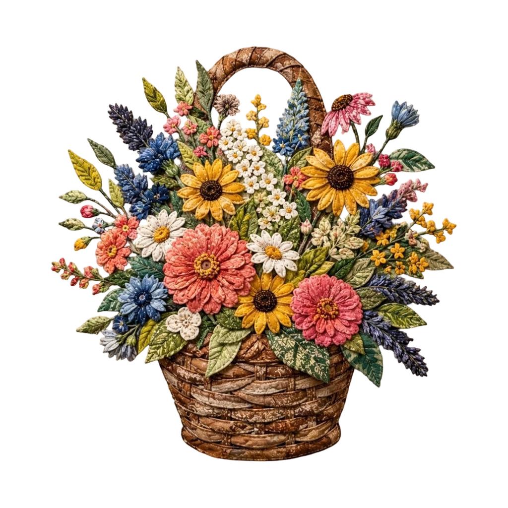 Kit de Materiales de Acolchado Patchwork Floral para Costura y Proyectos DIY