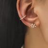2021 Minimalist Rhinestone & Pearl Ear Cuff Set: Star, Leaf, Flower, Geometric Non-Piercing Zircon Studs
