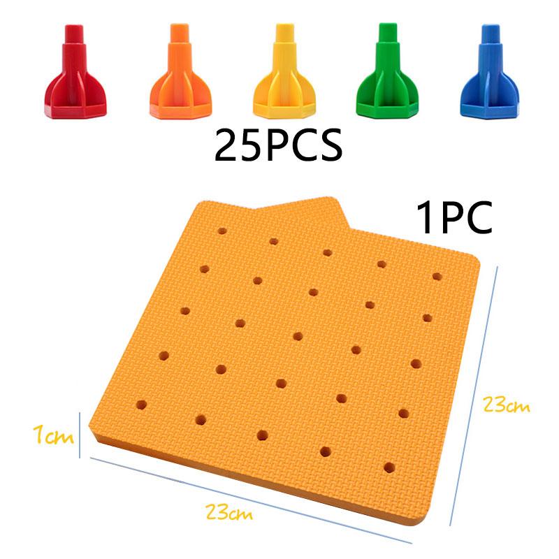 

Детские кубики для укладки Монтессори-игрушки Раннее образование Крупные частицы Гвозди Строительные блоки Настольная игра Приход Развивающие игрушки