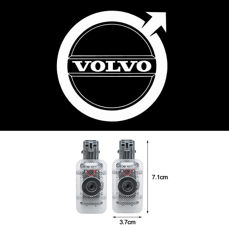 

2Pcs 3D Car Welcome Light LED Atmosphere Ghost Lamp Decorative For Volvo XC60 XC40 V60 V40 XC90 XC70 V50 S60 V70 S90 T6 V90 EX30
