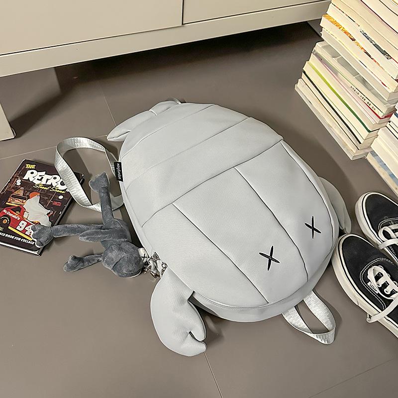 Sac à dos Écrevisse Drôle Personnalité Marque Tendance Hommes et Femmes Sac pour Casque de Vélo Sac à Dos de Voyage Grande Capacité