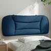VidaXL Headboard Cushion, Reading Pillow with Zipper, Reading Cushion for Bed Bedroom, Blue 100 374555