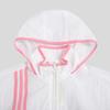 Adidas Utility Windbreaker 1 mit Streifenlogo und Stehkragen Jacke Damen Oberbekleidung Weiß HN2327