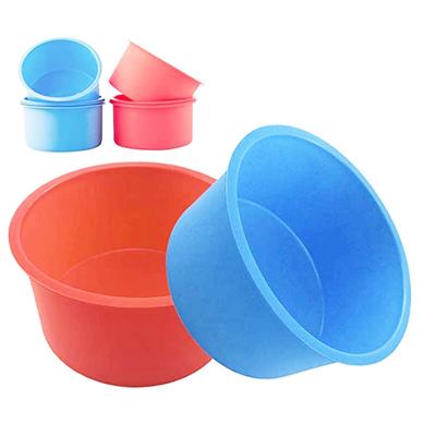 2pcs 4 Inch Round Silicone Cake Mold High Quality Kitchen Mousse Chocolate Pastry Hand DIY Food Grade Silicone Baking Mold