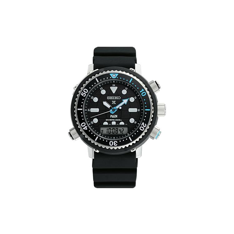 

SEIKO Solar Movement Silicone Strap Watch Men s Watches Black Dial SNJ035P1