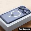 Luxury Aluminum Alloy Metal Frame For Magsafe Case For iPhone 18 17 Pro Max Magnetic Wireless Charging Back Phone Cover