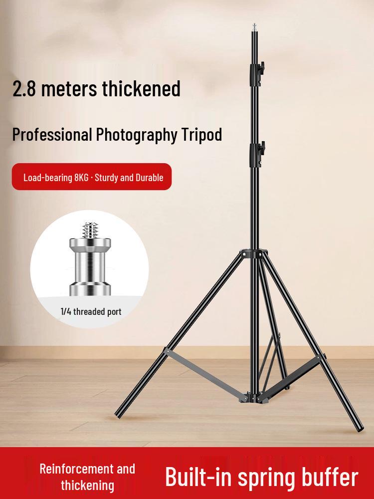 Reinforced 2.8m Stainless Steel Light Stand with Magic Legs for Flash Photography