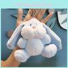 Adorable Porte-clés Lapin en Peluche Mignonne Poupée Jouet Doux Pour Couples Et Sacs Rose 15cm