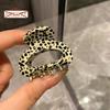 Mini Hair Clip Women Girls Anti-slip Leopard Print Strong Claw Contrast Color Hair Claw Barrette Crab Hairpin Styling Claw Clip Hair Accessories