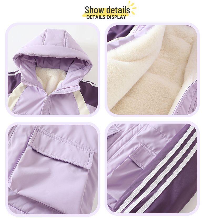 KPop Demon Hunters Witch Girl Thick Jacket - Autumn/Winter Outerwear for Kids & Teens