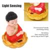 Buddha Ornament Solar Powered Light Energy Sensing Auto Nod Buddha Decoration for Home Car