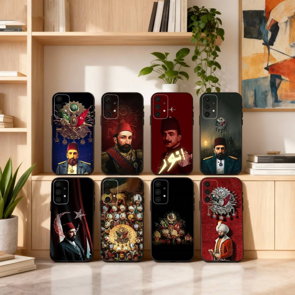 Cool Empire O-Ottoman Phone Case For Samsung S25,24,23,22,30,21,10,9,Ultra,Plus,Lite,FE,4,5 G Soft Black Case