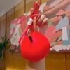 Cute Apple Plush Pendant Cartoon Plushie Fruits Keychain Backpack Accessories Christmas Gift Hanging Decor Ornament Couple Gift