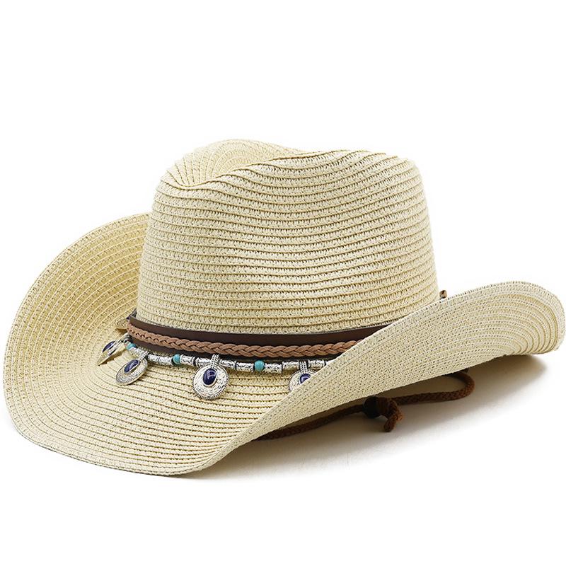 Uomini e donne outdoor protezione solare spiaggia cappello da spiaggia cappello da sole primavera estate stile britannico cappello di paglia jazz