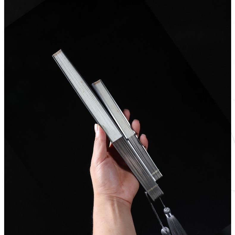 

Fegve Feige Вентилятор из титанового сплава «Нежный бриз», цвет слоновой кости, 9-дюймовый и 6-дюймовый веер для самообороны в кунг-фу Four-inch White Fan Surface