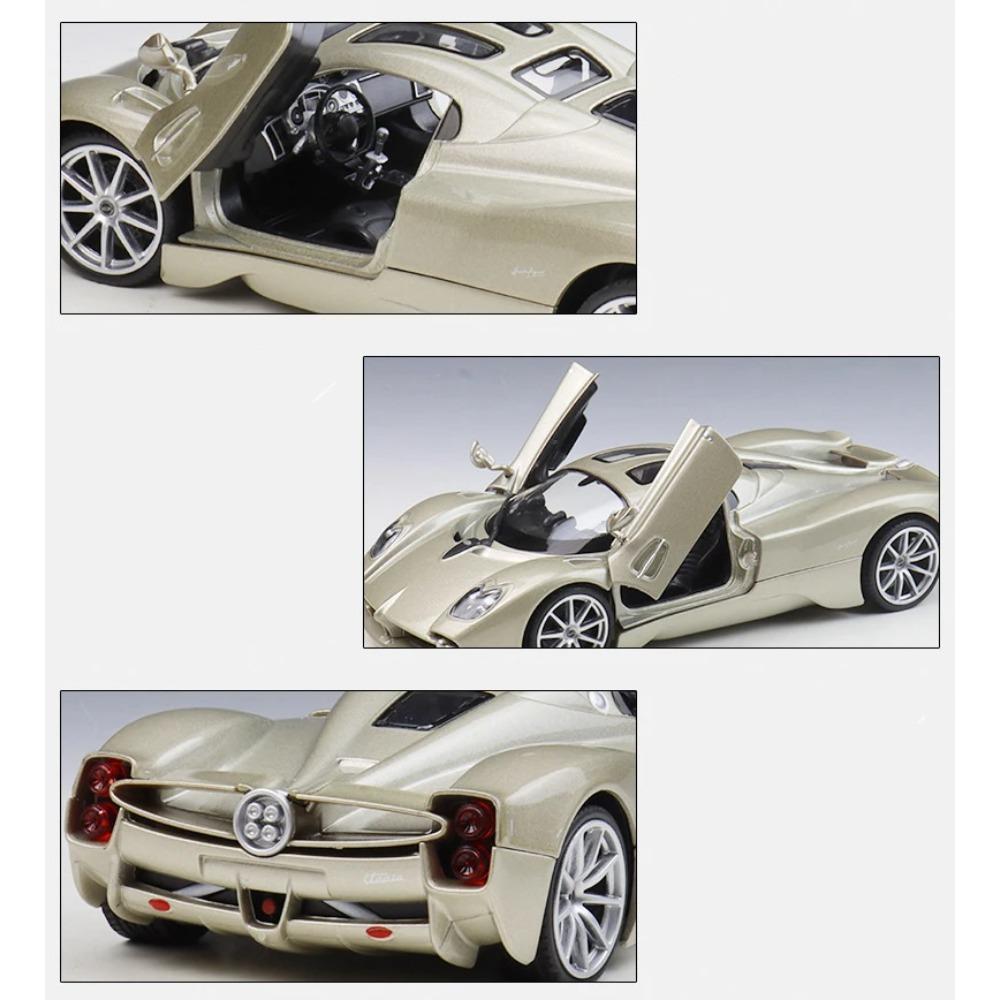 Welly 1/24 Pagani Utopia Alloy Sports Car Model Diecast Metal Track Racing Vehicles Car Model High Simulation Childrens Toy Gift