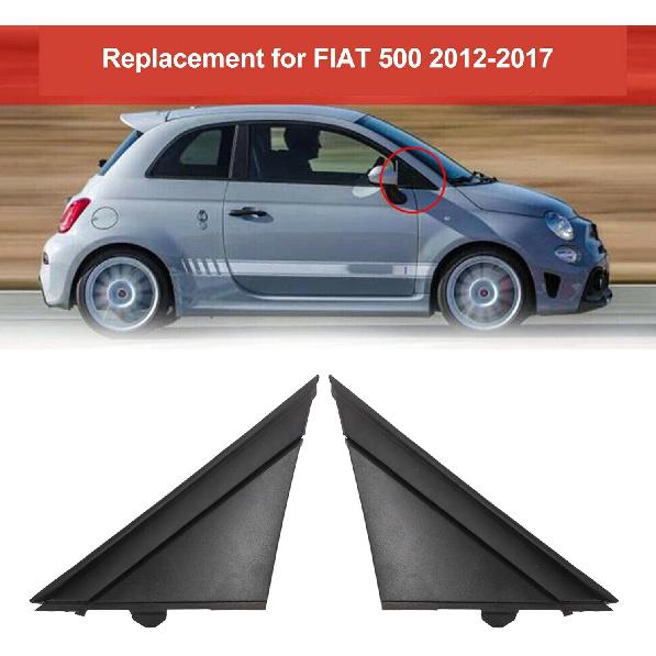 

Door Mirror Flag Cover, Triangle Car Left Driver Right Passenger Side Mirror Flag Cover Exterior Rearview Mirror Cover 1SH17KX7AA 1SH16KX7AA for 500