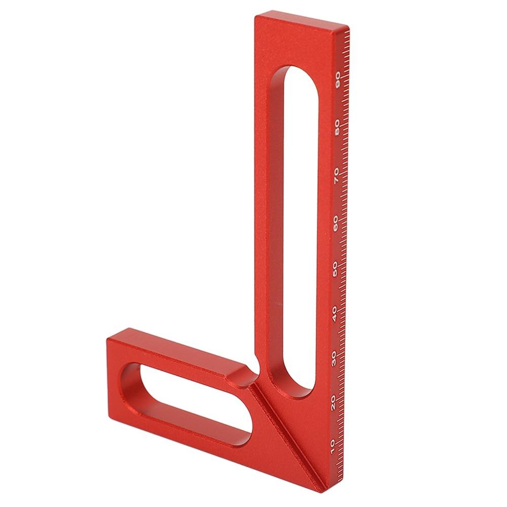 Aluminum Alloy Right Angle Ruler L Shape Design Machinist Square Measuring Square  Woodworking Use