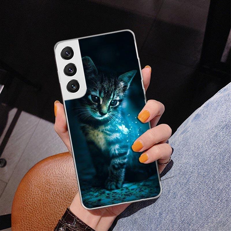 Cool Animal Big Cat Tiger Phone Case For Samsung Galaxy S24 S25 Edge S26 Ultra S23 S22 S21 Plus S20 FE + Personalized Print Cove