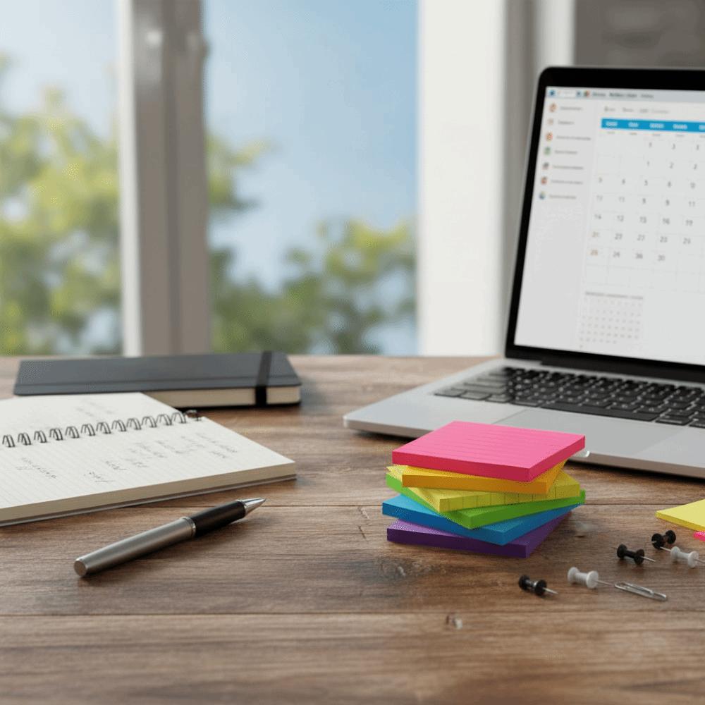 8Pcs with Lines Memo Pad Paper 8 Rainbow Color Writing Memo Pad Student Writing Marker  Notepad