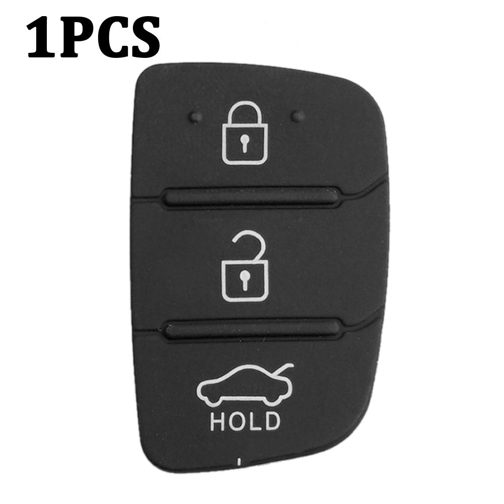 1/2PCS Replacement 3 Buttons Remote Key Fob Case Rubber Pad For Hyundai I10 I20 I30 IX35 Kia K2 K5 Rio Sportage Flip Key Parts