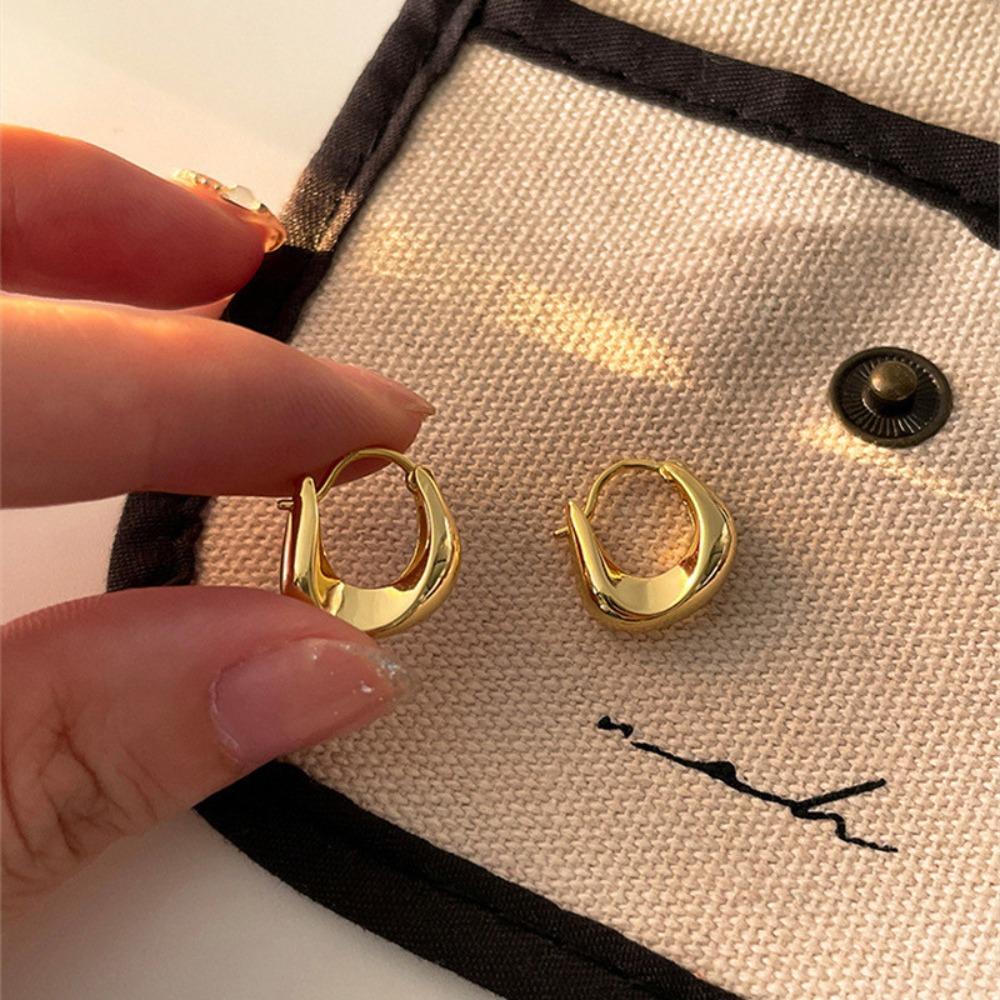

Chunky Round Circle Drop Earrings for Women Minimalist Irregular Hoop Earrings Fashion Jewelry Party Gifts