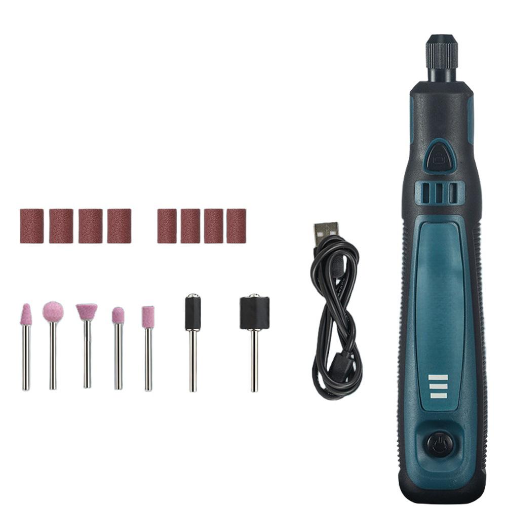 15 Piece Portable Rotary Tool Kit with High Speed Motor and Lithium Battery for Detailed Engraving and Crafting