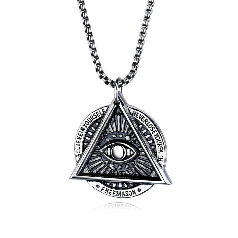 Dragon Bone Chain: Stainless Steel Viking Axe & Celtic Wolf Pendant Necklace 2024