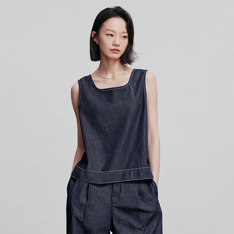 Chuyu Women's Vintage Denim Vest