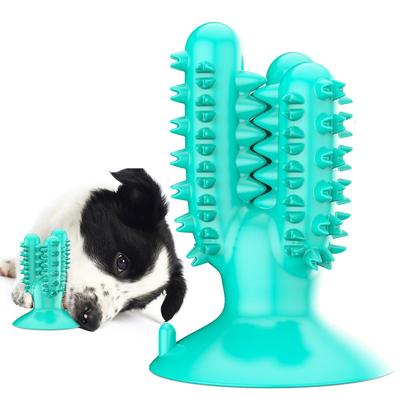 Cactus Dog Chewing Toy Suction Cup Pet Grinding Teeth Toothbrush Interactive Dog Teeth Cleaning Chewing Training Toy