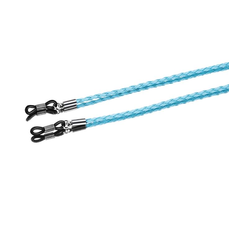 Corda Spessa a Torciglione in Pelle per Occhiali da Sole Catena per Occhiali Intrecciata Cordoncino per Occhiali Sport All'Aria Aperta Antiscivolo Accessori per Occhiali