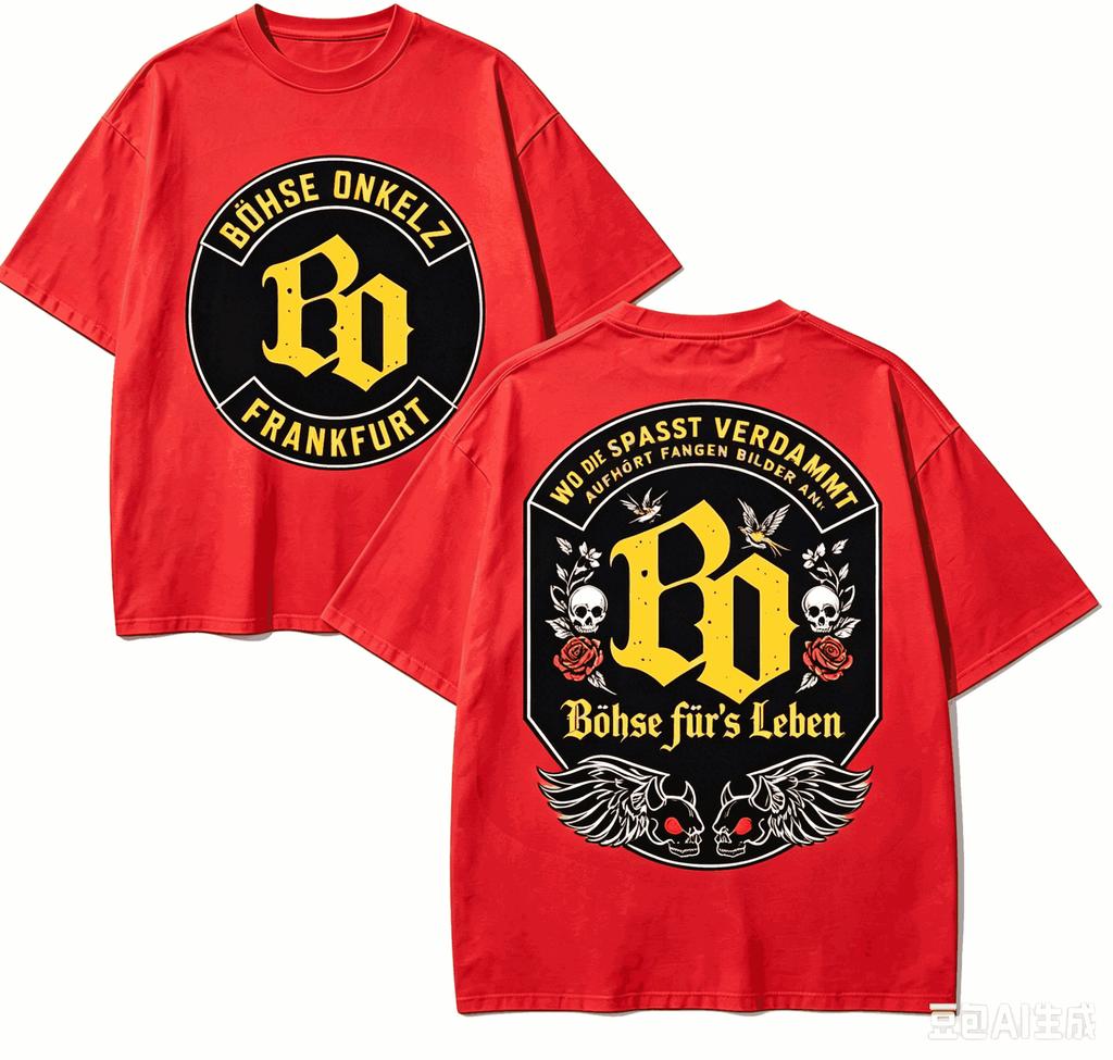 Bhse Onkelz For Fan Gift Tshirt Unisex Unisex Harajuku Oversized Unisex Short Sleeve Streetwear High Quality Comfortable Classic