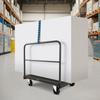 Drywall Cart Dolly, 816 Kg Load Capacity, 2-in-1 Steel Panel Truck Cart with 12.5 Mm Swivel Casters, 91.4 X 61 Cm Platform Truck with 4 Side Handrails