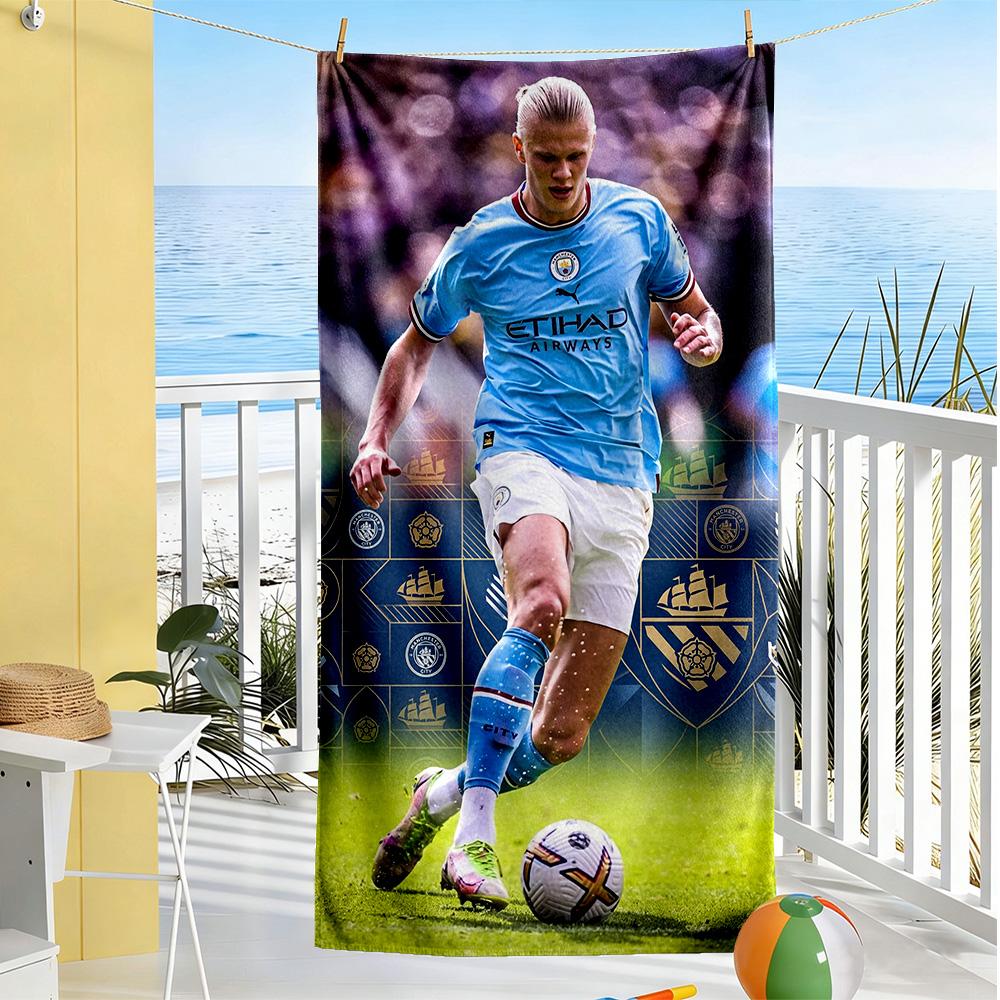 Haaland Beach Towel Super Soft Microfiber Quickdry Fabric Comfortable Lightweight Perfect for Traveling Yoga Camping and Swimming