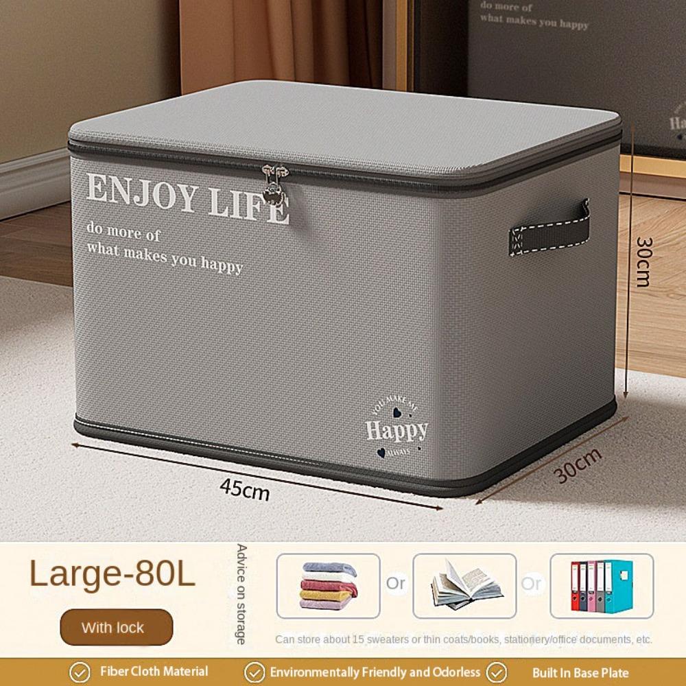 With Password Lock Clothing Storage Box Wardrobe Organizing Container  Home Clothes Dividers