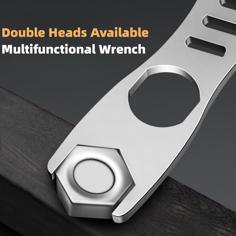 Double Ended Adjustable Wrench 14-17mm 8-10mm Quick Release Combination Wrench Multi-Function Mechanic Tool